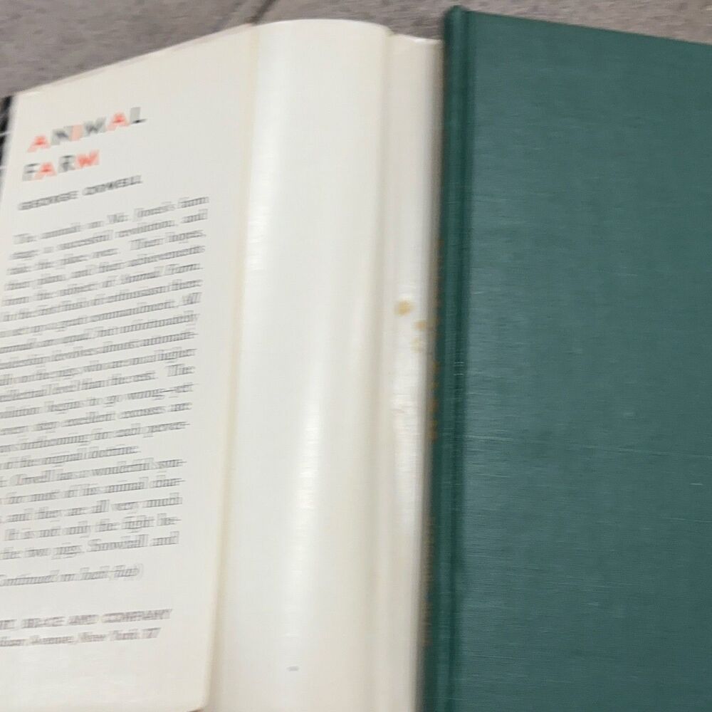 Animal Farm George Orwell 1946 1st Edition book of month HC DJ Harcourt Brace - Picture 6 of 16